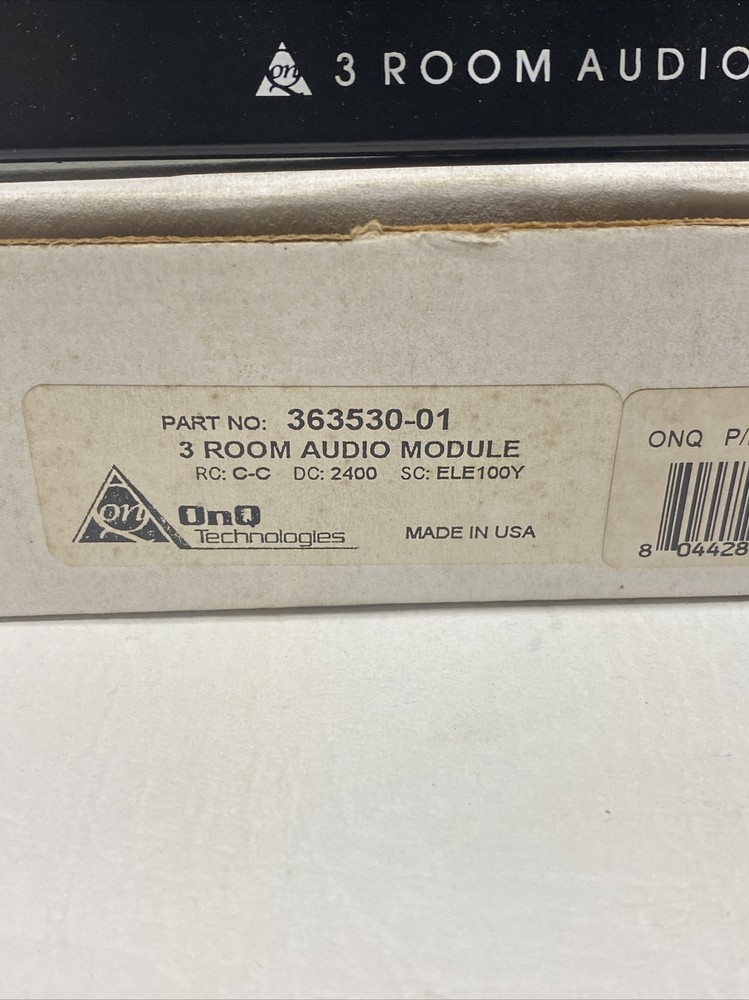 NEW OnQ Technologies 363530-01 Three Room Audio Module