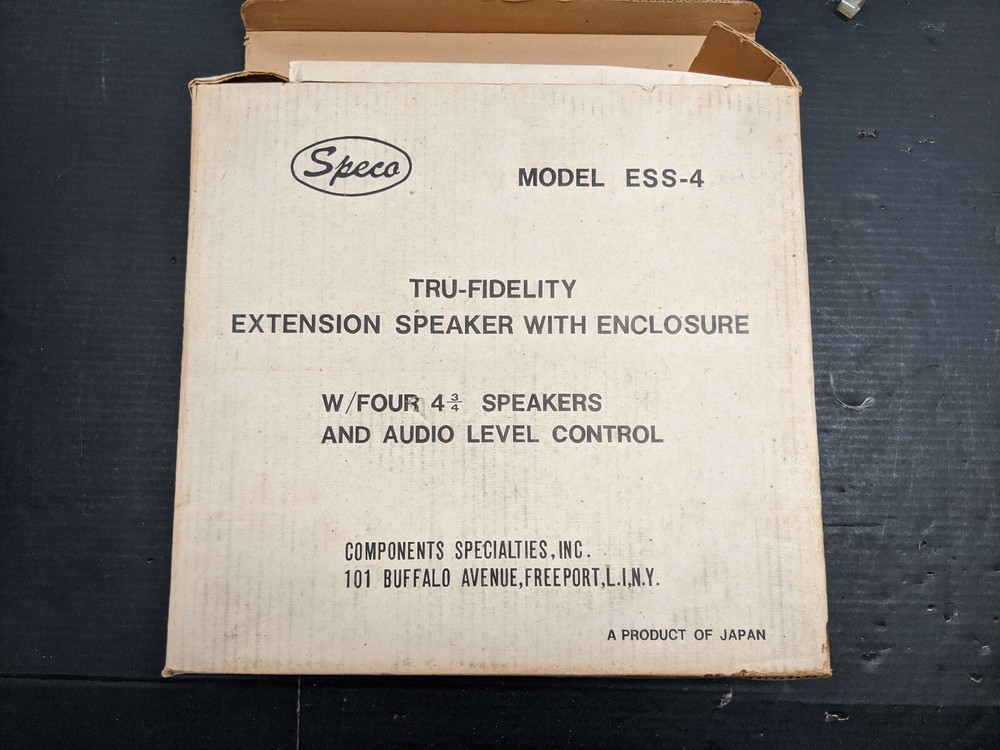 Speco Ess-4 Extension Speaker Vintage