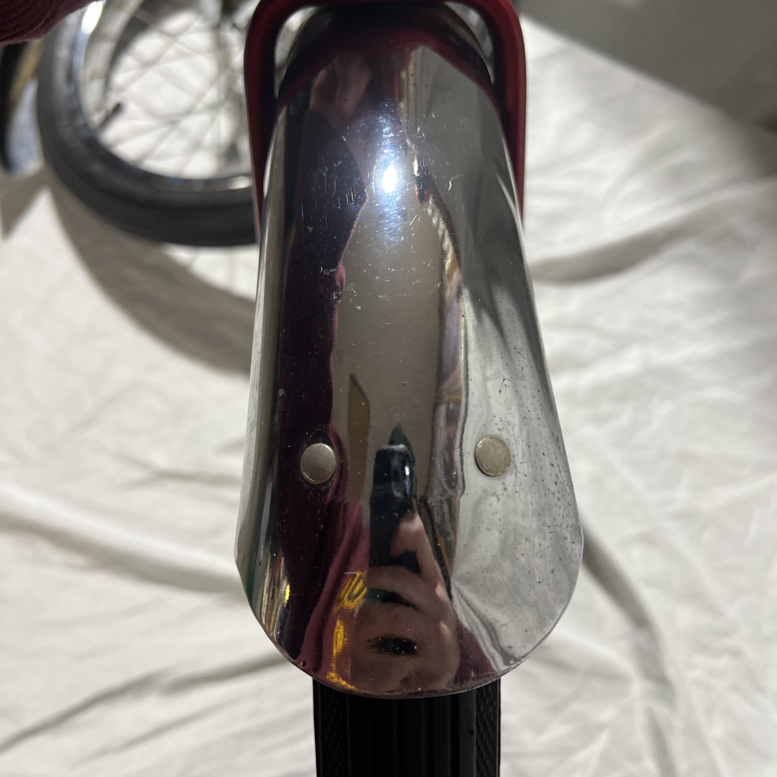 **** Vintage Red Schwinn Tires Rims Fenders NICE Stingray PIXIE 16” Wheels ****