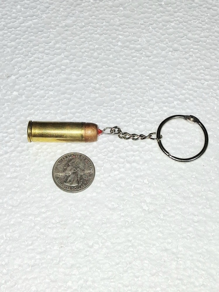 45 long Colt bullet keychain