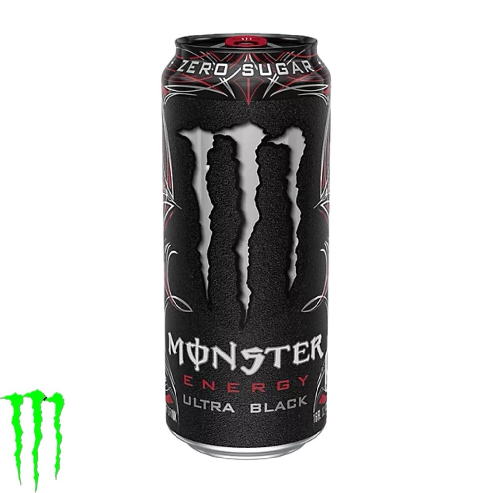 Monster Energy Ultra Black Drink (zero sugar) 473ml.
