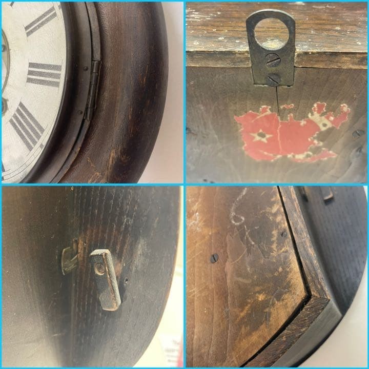 Rare Very Old Antique Ship Clock Working Item