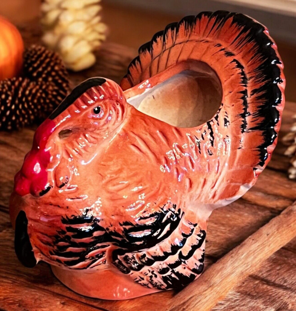 Vintage Ceramic Thanksgiving Harvest Planter Container