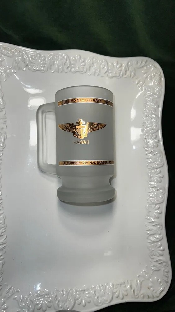 Navy Pilot Frosted Beer Mug from Hawaii