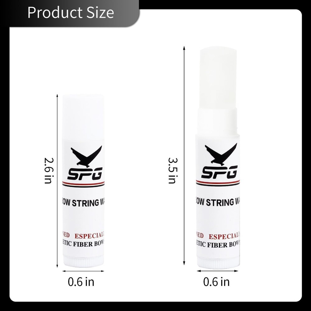 Archery 6Pcs Bow String Wax, Protective Bowstring Waterproof Rail Lube for Cross