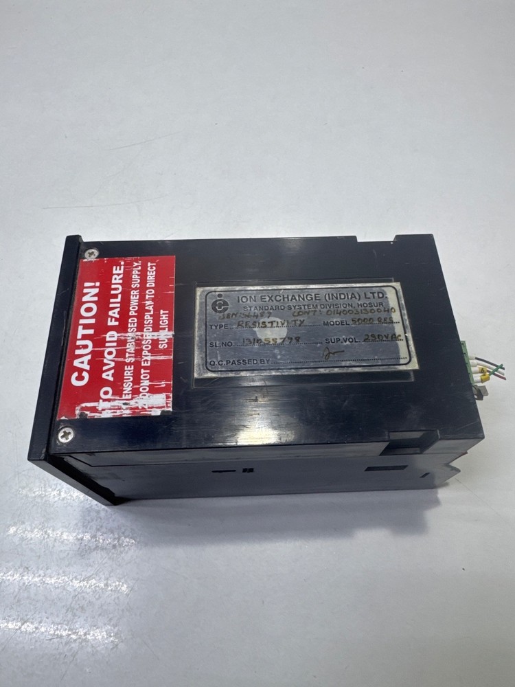 ION EXCHANGE INDION 5000 RES CONTROLLER