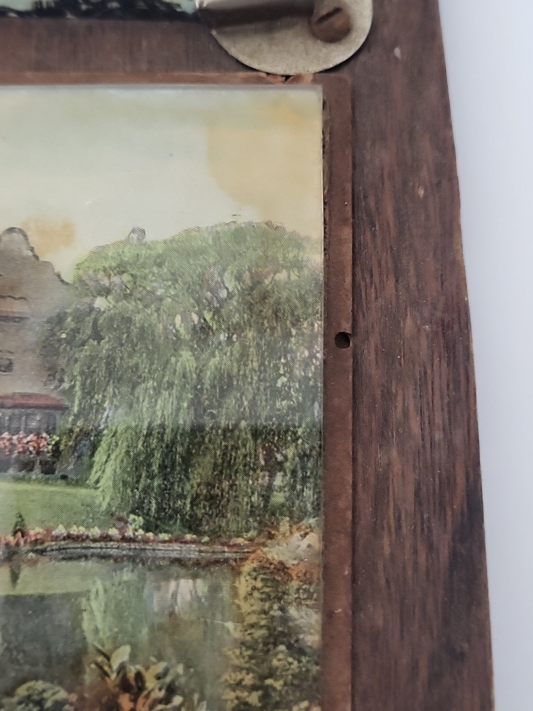 1920's ? SCARCE Reagor Spring ,Texas Cotton Gin Advertising, Mirror/ Wood Sign