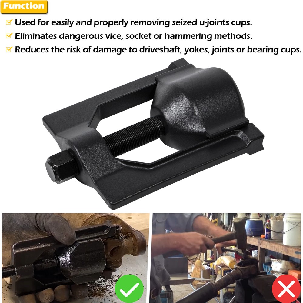 Heavy Duty 10102 U Joint Puller (Class 6-8) & 5192 Bearing Cup Installer Tool