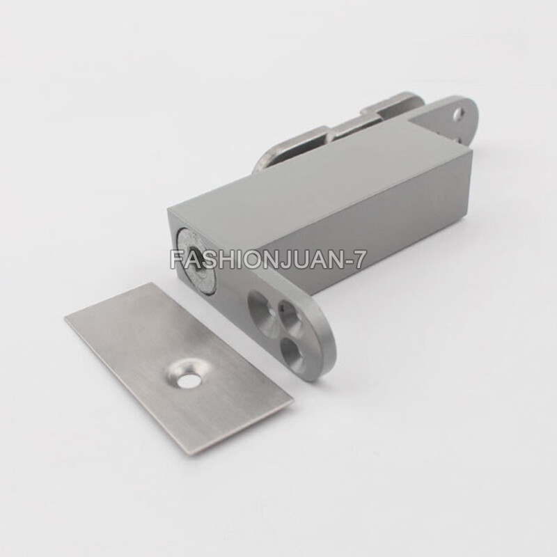 1Set Heavy Door Pivot Hinges Hydraulic Buffer Positioning Self Close Door Hinges