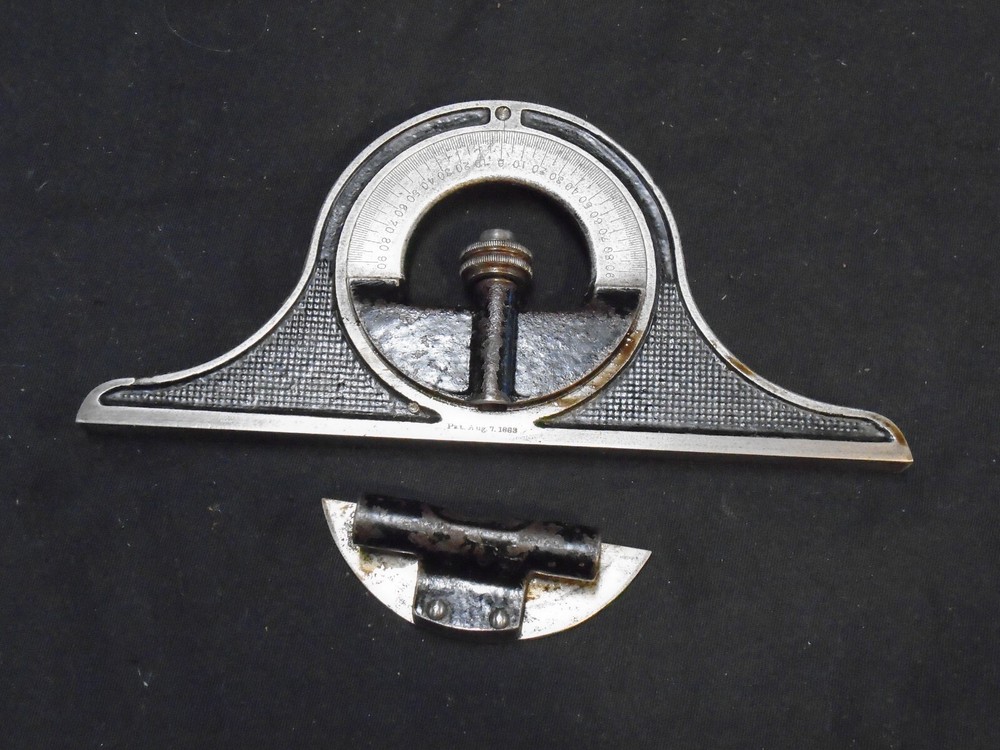 Starrett No 12 Protractor Head and Level Attachment