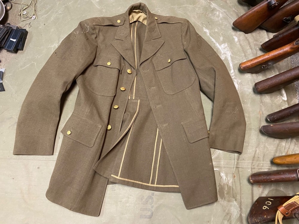 ORIGINAL WWII US ARMY M1938 CLASS A ENLISTED NCO DRESS JACKET-SIZE 40L MEDIUM LG