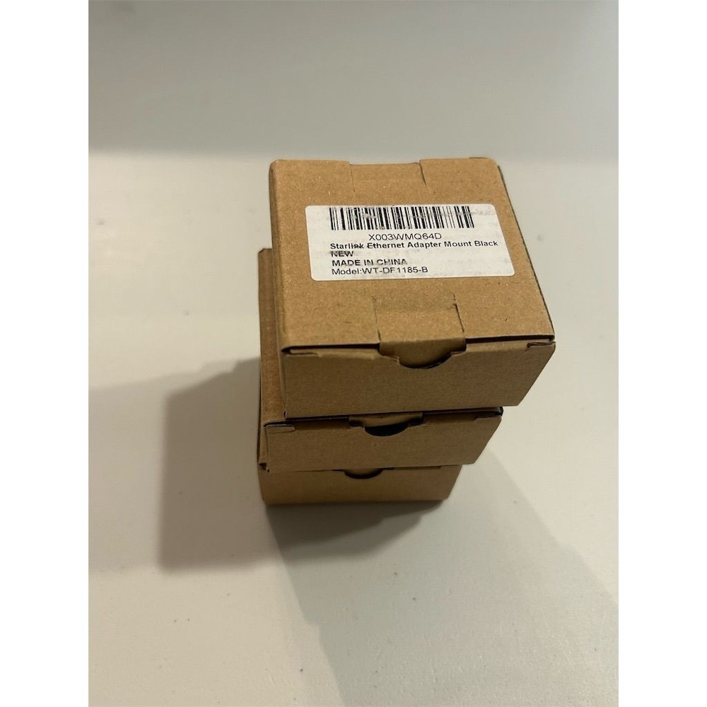 Starlink Ethernet Adapter Mount Black (3-pack) NEW
