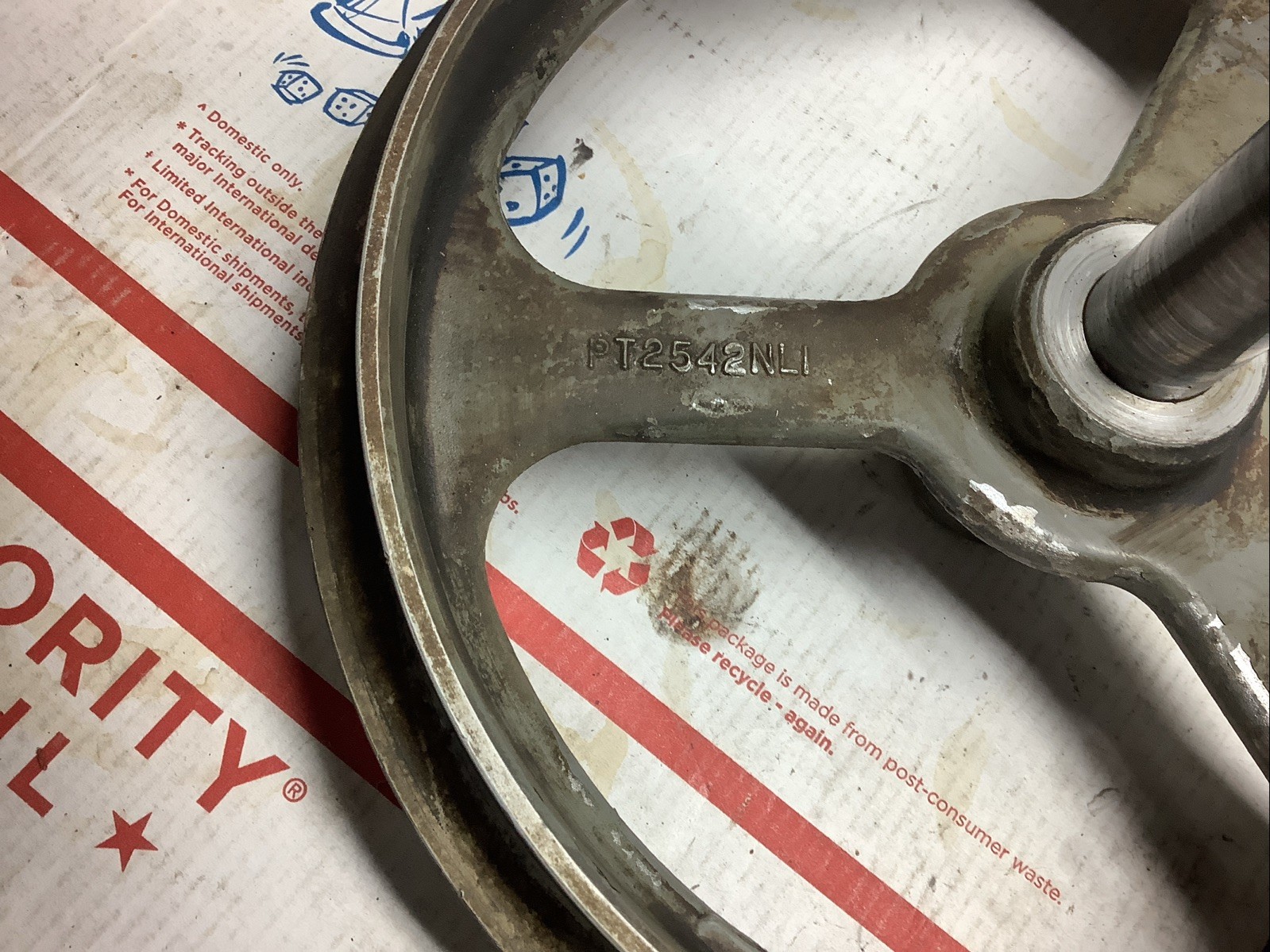 South Bend 9” rear drive countershaft pulleys and shaft