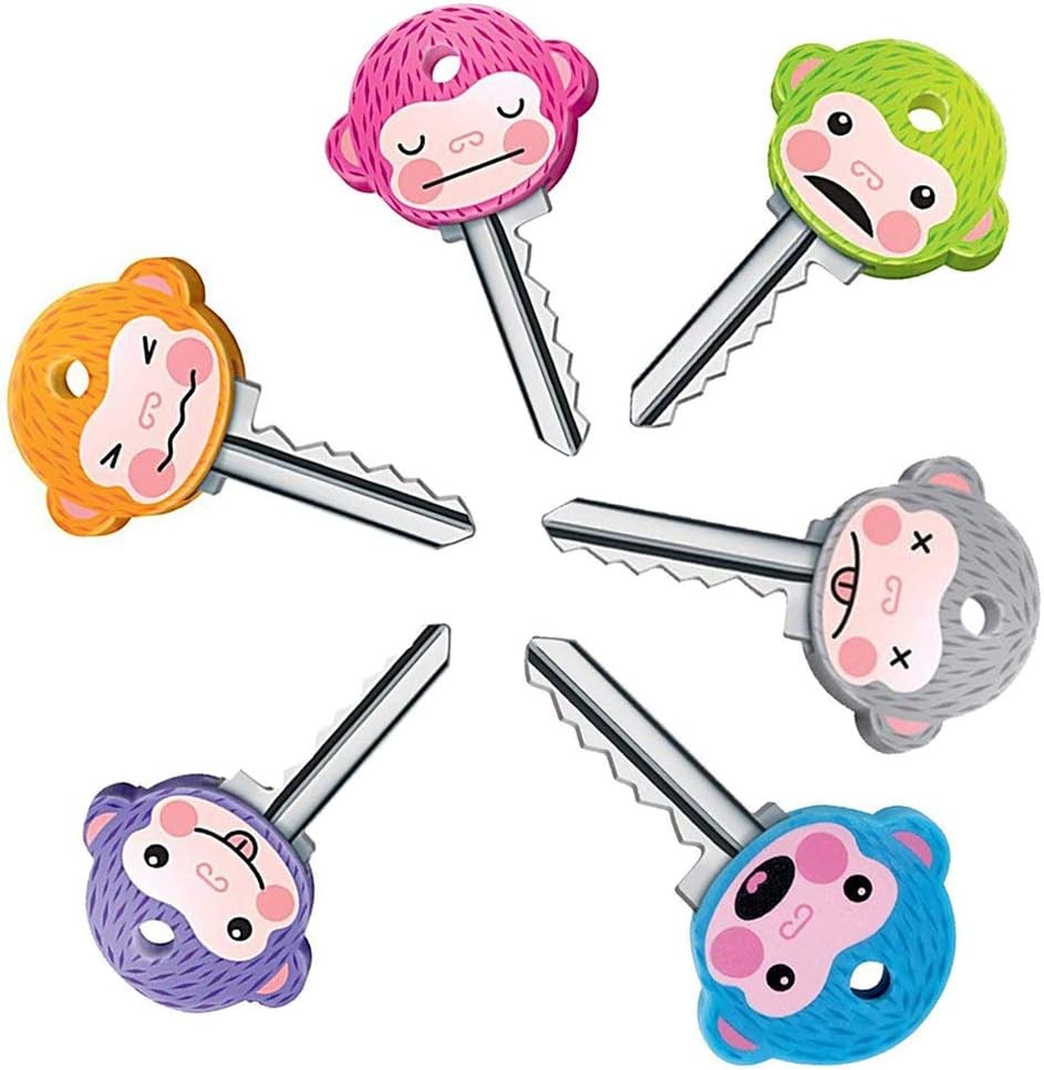 6 Pcs Key Caps Covers Cute Monkey Fits Most Standard keys Made...