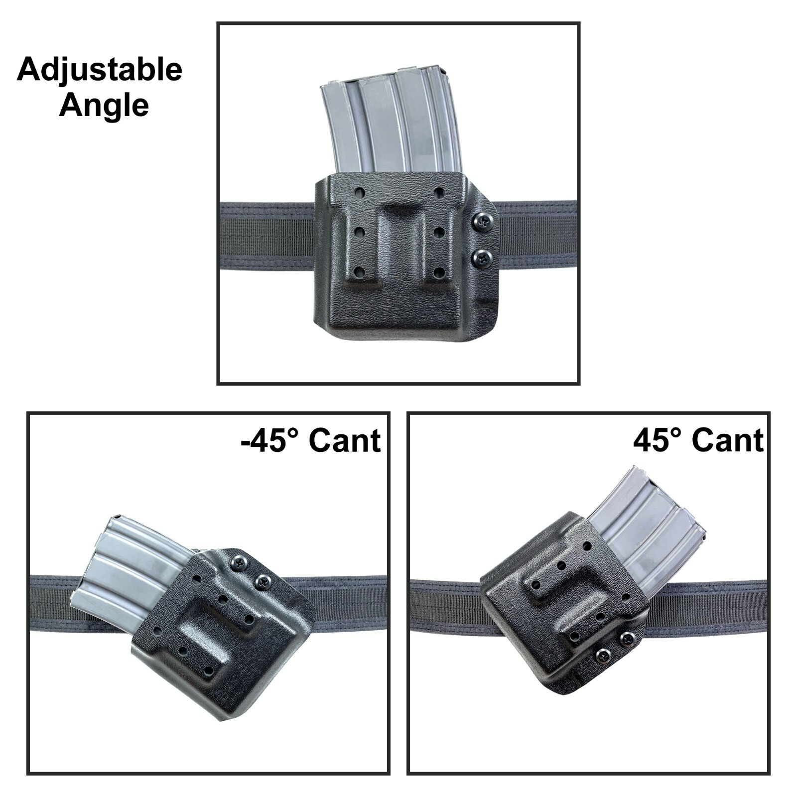 Black Scorpion Gear Ambi Sporting Rifle OWB Kydex Magazine Pouch 5.56 | .223