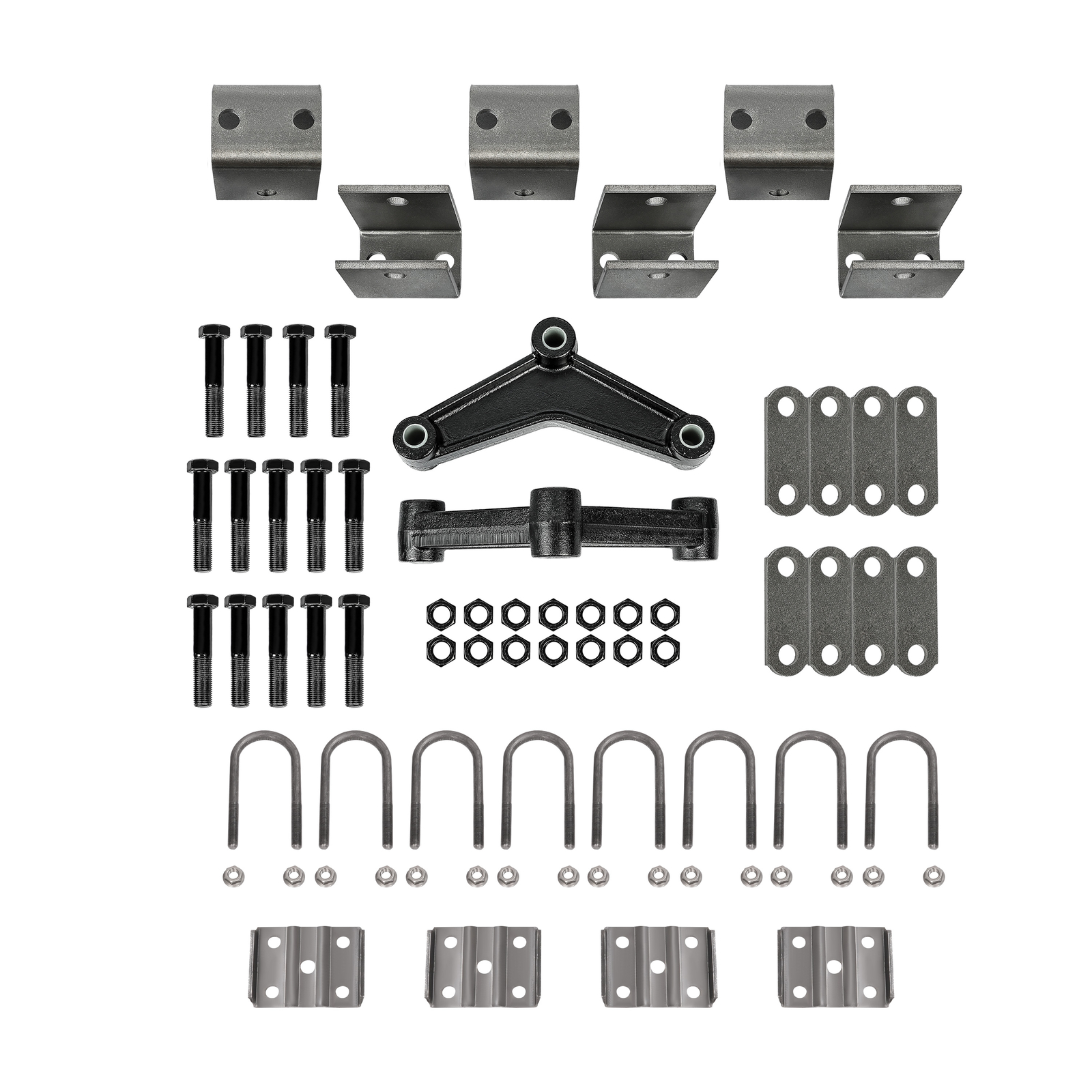 Leaf Spring Hanger Kit W/Hardware For Tandem Trailer Axle Anti-Rust Oil 3500LBS