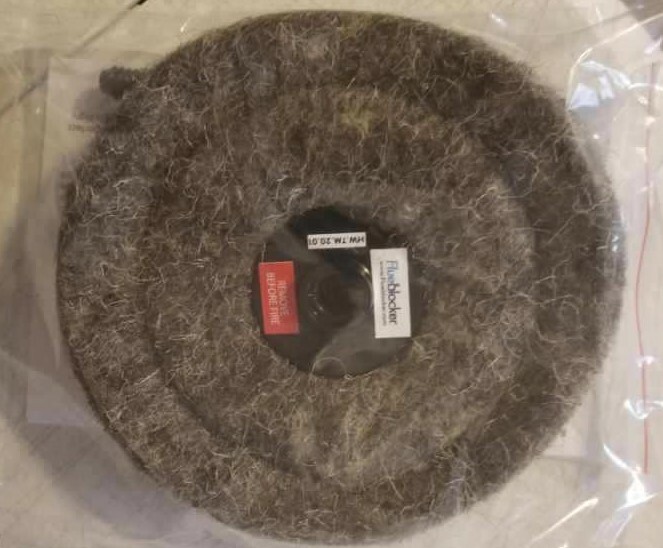 Round Flueblocker Chimney Draft Stopper, Wool Chimney Sheep