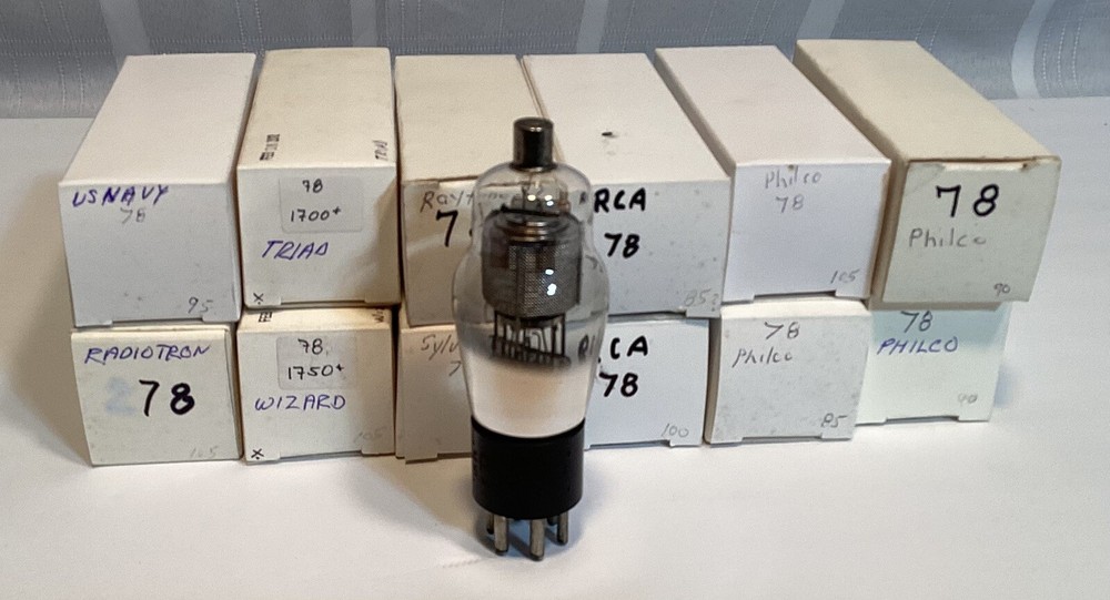 78 Vacuum Tube Various Brands Tested Strong