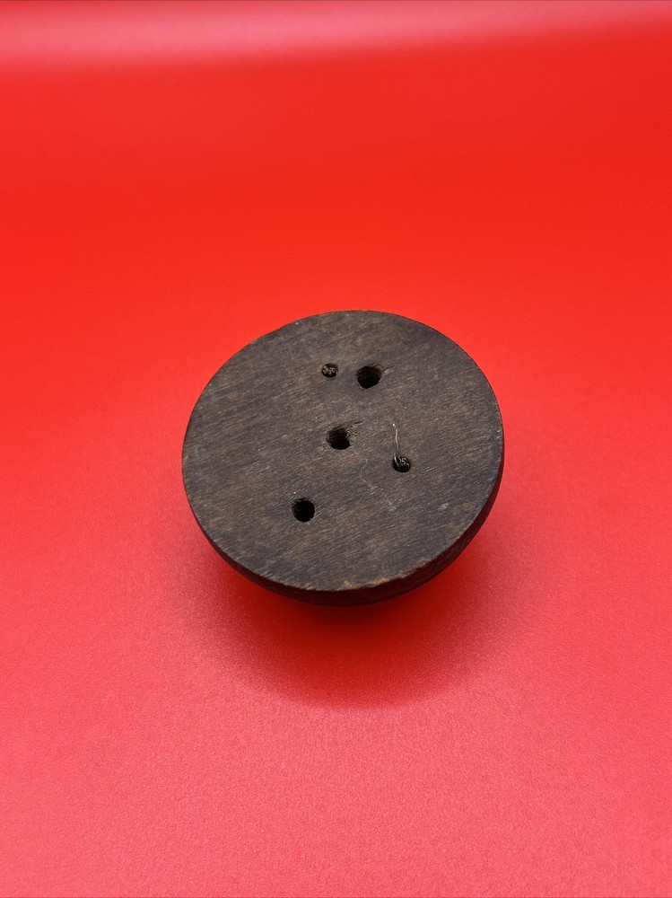 Antique Electrical Switch Call Button Wood Insulator
