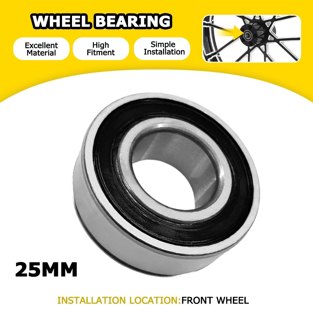25mm ID Front Wheel Bearing Replace 1Kit For Harley 21" Wheels ABS Compatible US