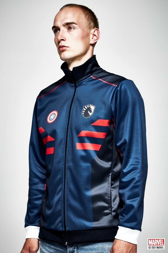 LIQUID X MARVEL Captain America Zip Jacket Size XS