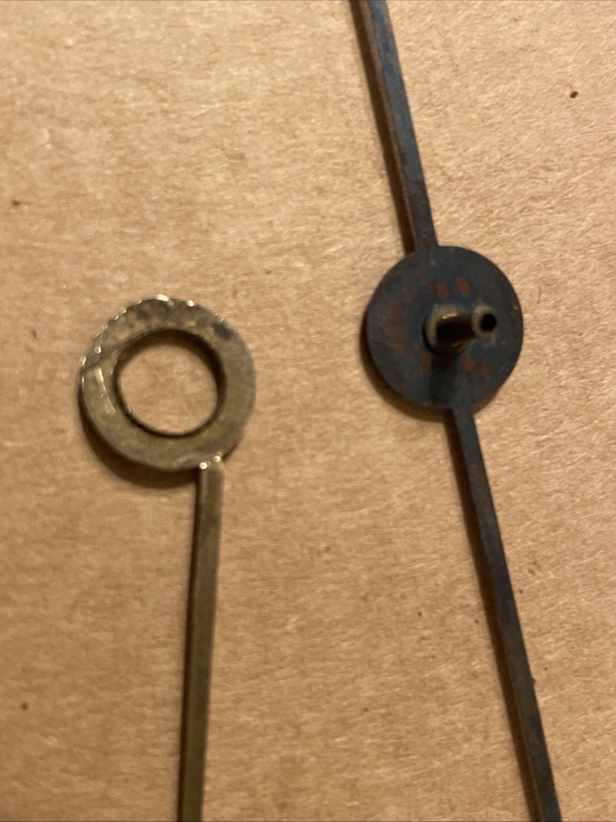 Antique English Barometer Brass Back Plate & Pulley Parts