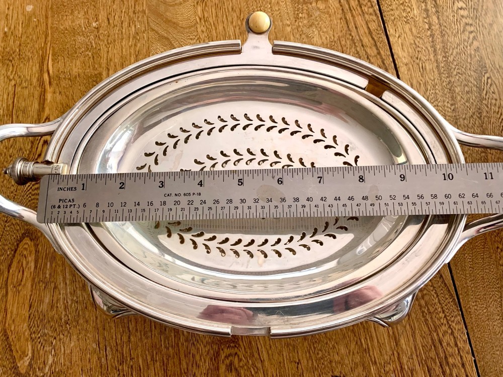 Goldsmiths & Silversmiths Silver-Plate Rotating Dome Server Regent Plate