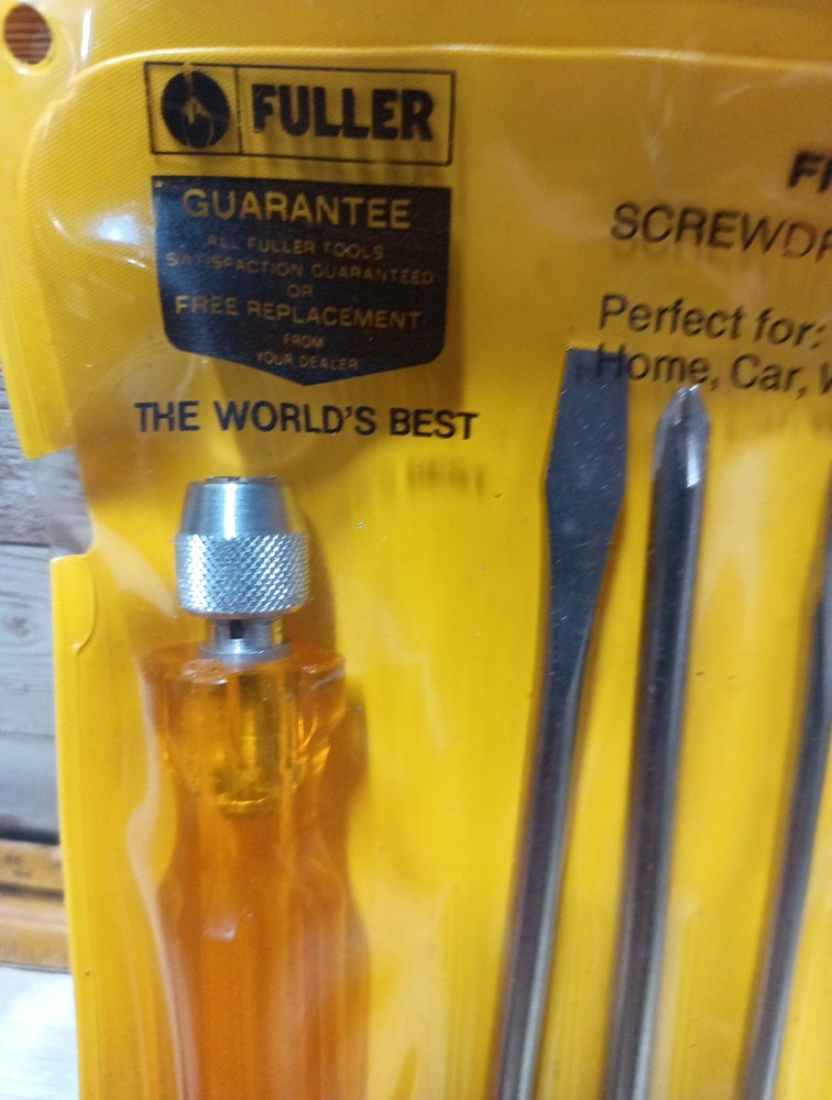 Fuller Interchangable Five-In-One Blade Screwdriver Set USA FS New