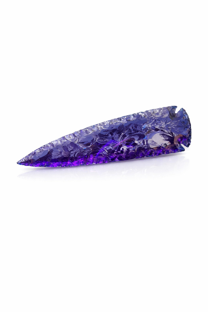 Boho Blue Crystal Arrowhead – Unique Handmade Wall Hanging Decor,