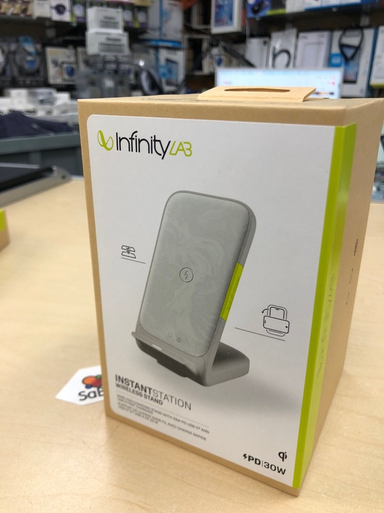InfinityLab 15W Wireless Charging Stand w/ 33W PD USB-C & USB-A Fast Charging