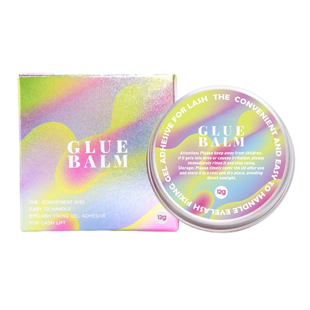 Lash Lift Balm Solid Glue - Quick Dry Invisible Eyelash Adhesive Enhancer`