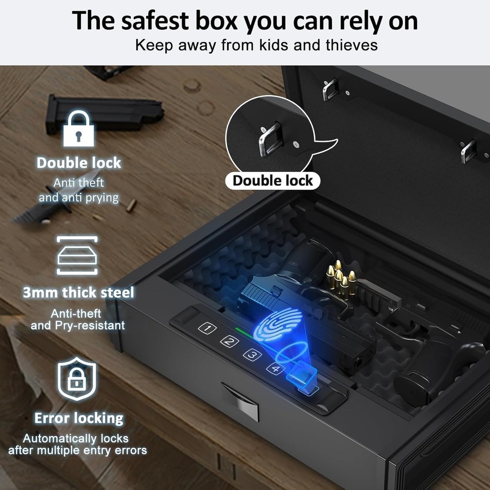 Biometric Handgun Safe: Secure Storage with Quick Access Features