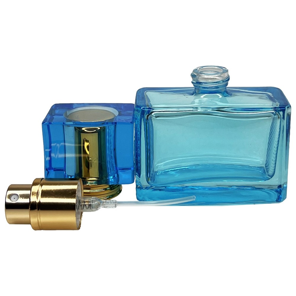 25ml 0.85oz colored glass empty perfume spray bottles refillable