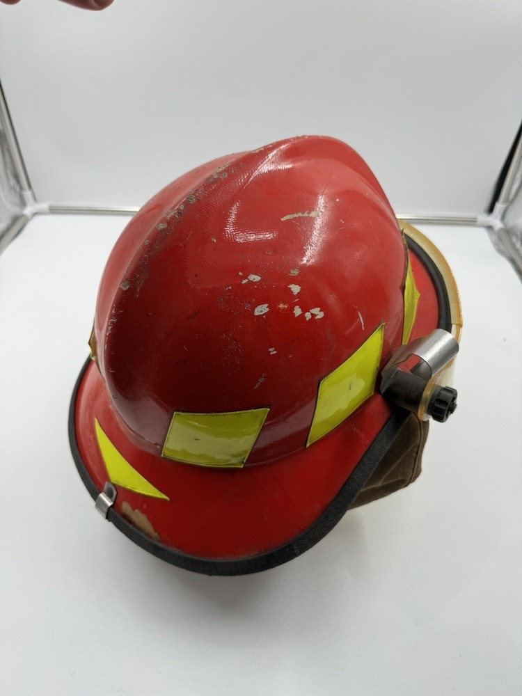 Vintage 1992 Red Firefighter Helmet