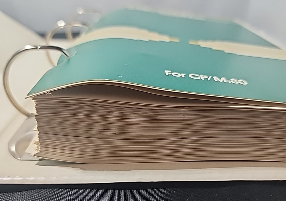 Vintage 1981 Microsoft BASIC Compiler Manual & Binder - CP/M-80 NO DISKS