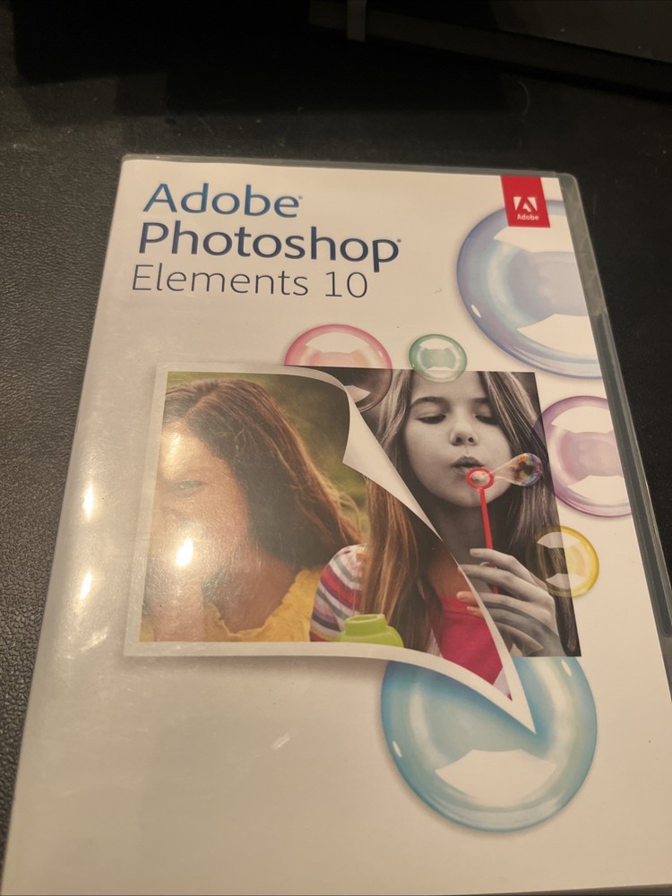 Adobe Photoshop Elements 10 for PC & Mac - Serial Number Included - Used