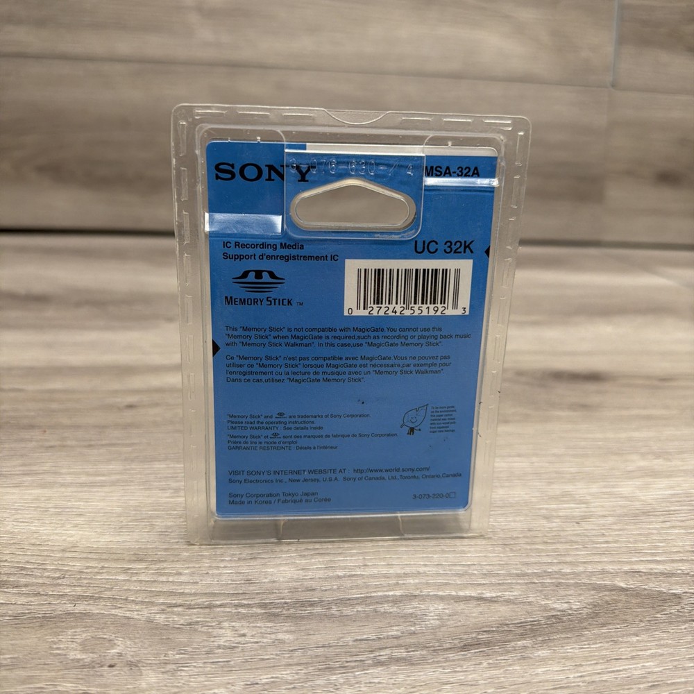SONY MEMORY STICK, 32MB, MSA-32A, NIP