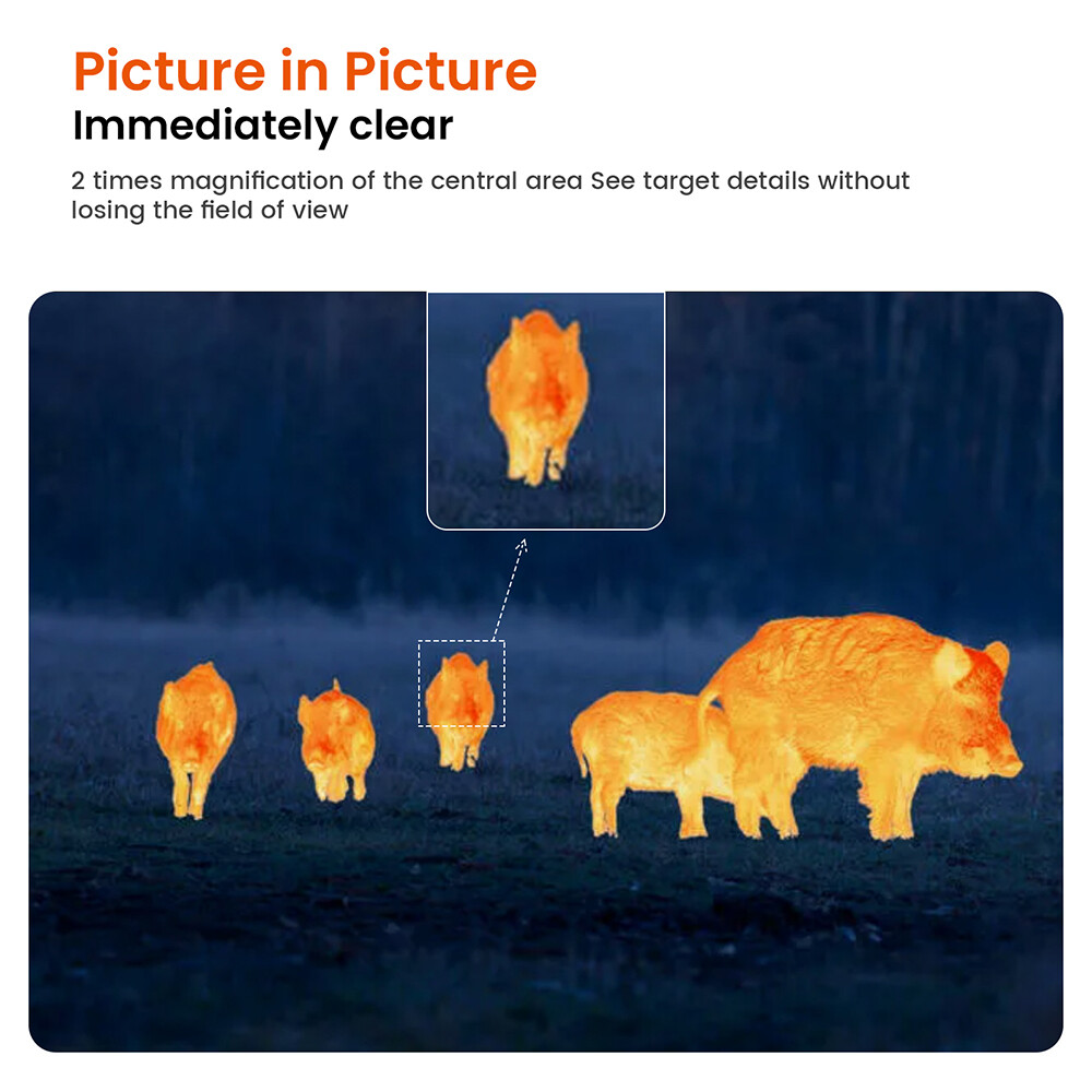 Thermal Imaging Monocular Ai Resolution 384 x 288 15mm 60Hz Thermal Night Vision