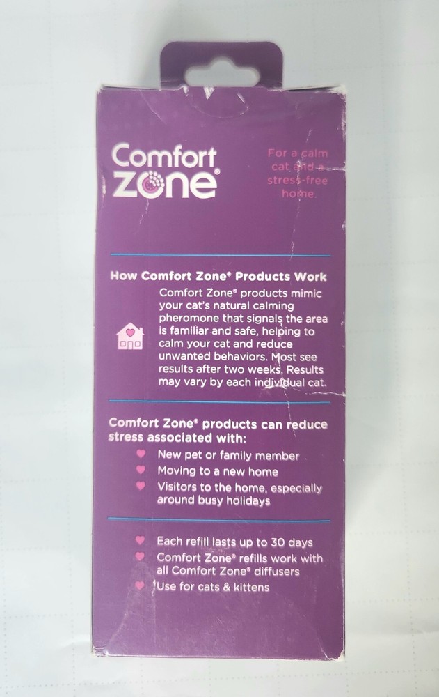 Comfort Zone Single & Multi-cat calming refills, 2 pack, NEW