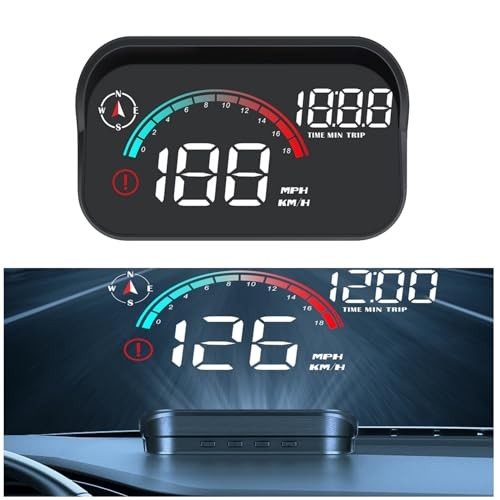 Windshield GPS Speedometer Head Up GPS | Projected on the windshield