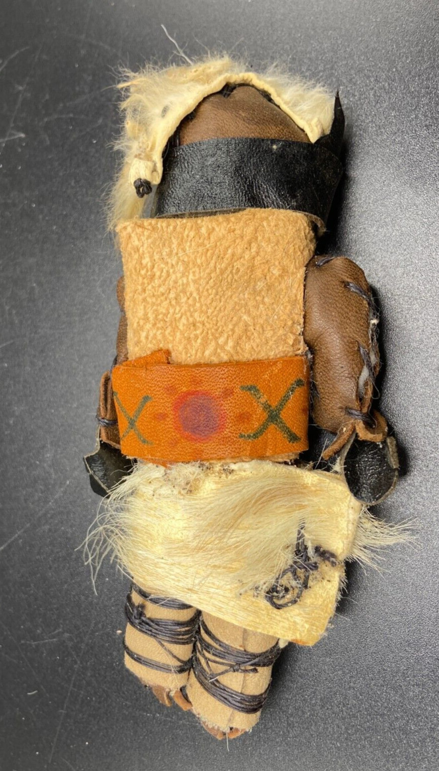 Antique Native American Kachina Doll hand painted w/ animal hair