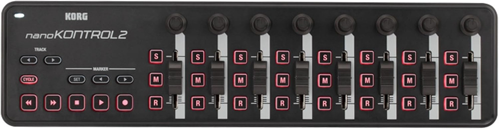 Nanokontrol2 Slim-Line USB Control Surface, Black