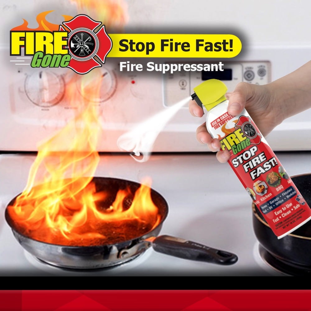 (2 pack) Fire Gone 16 oz Fire Extinguishing Spray