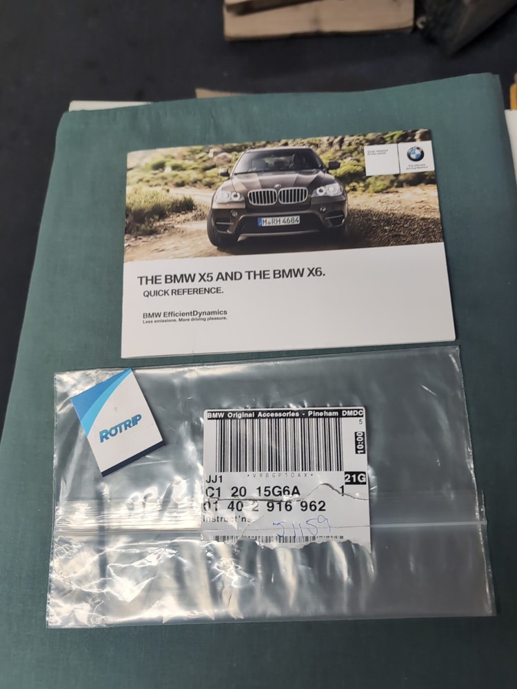 BMW X5 & X6 Quick Reference Booklet#01402916962