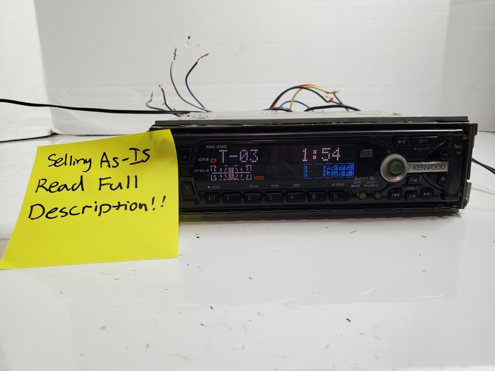 Kenwood KDC-516S Single DIN CD Player - Read Full Description