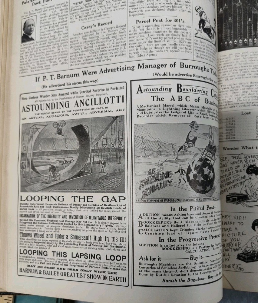RARE Burroughs Bulletin Adding Machine Co. Newsletters 1920 Complete Bound Book