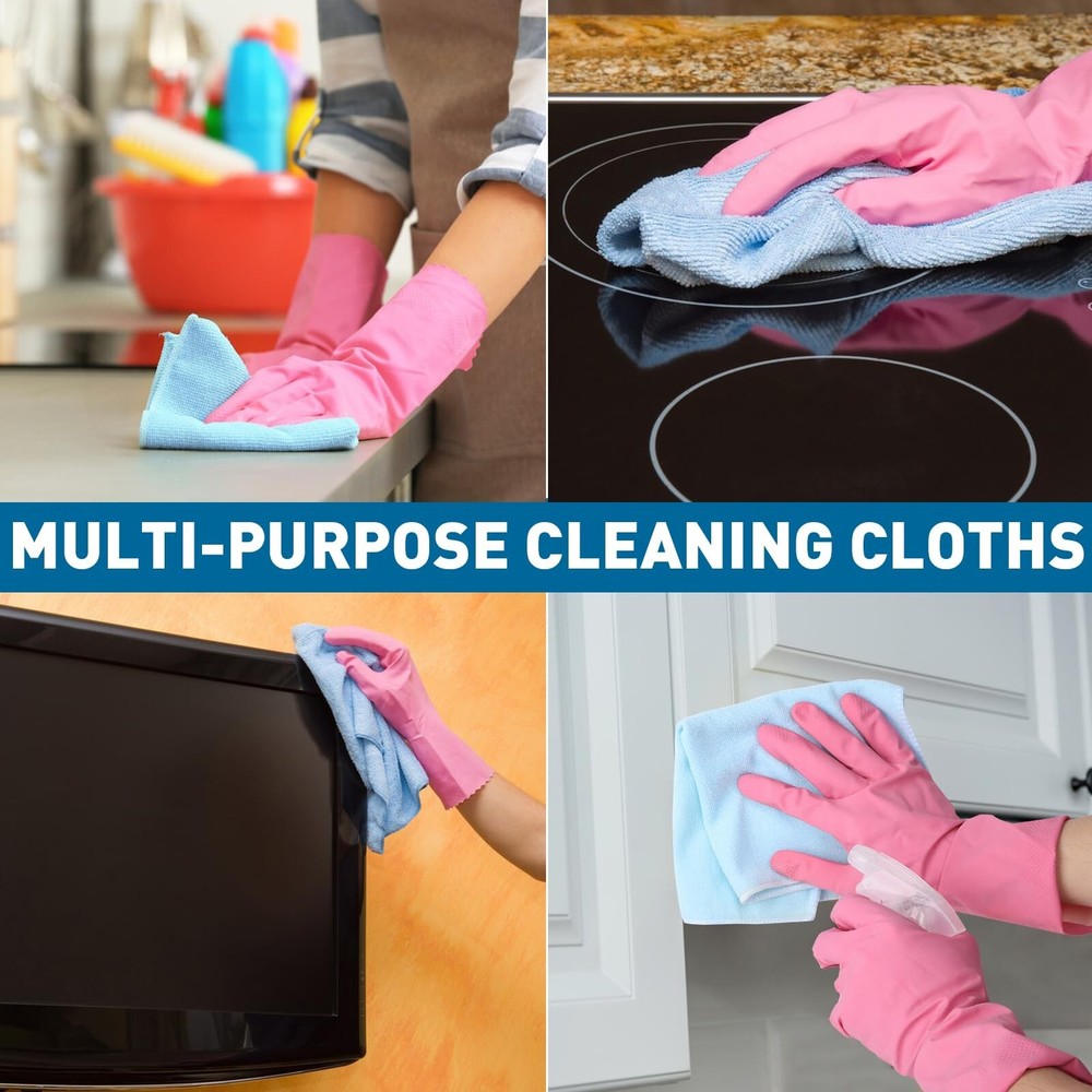 Microfiber Towels Bulk-400 Pack, Cleaning Cloths, Microfiber Towels... Fast Ship