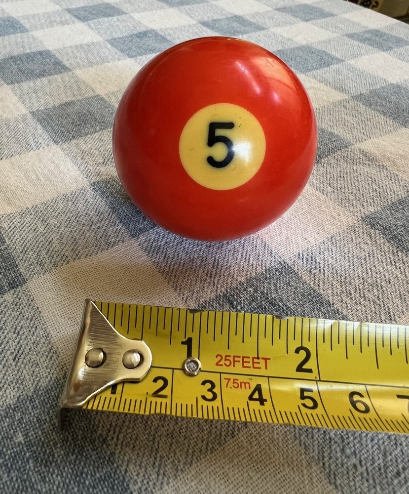 Pool Ball Billiard #5 Orange Solid Single Individual Ball Replacement Number 5