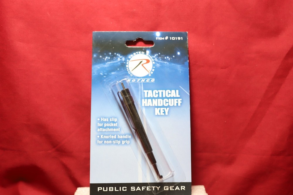 Universal Handcuff Key Pocket Clip-On Restraint Black Solid Covert Tactical Tool