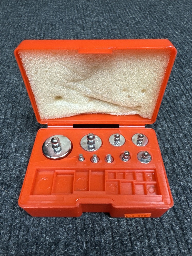 TPFM Calibration Weight Set 10mg - 100g Solid Steel Incomplete Partial Set READ
